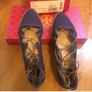 Authentic NIB Tory Burch Espadrille Flats